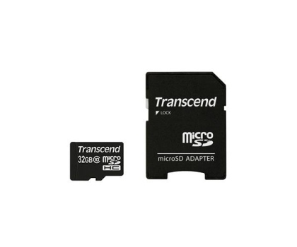 Karta pamięci Transcend 32GB microSDHC Class10+adapter SD